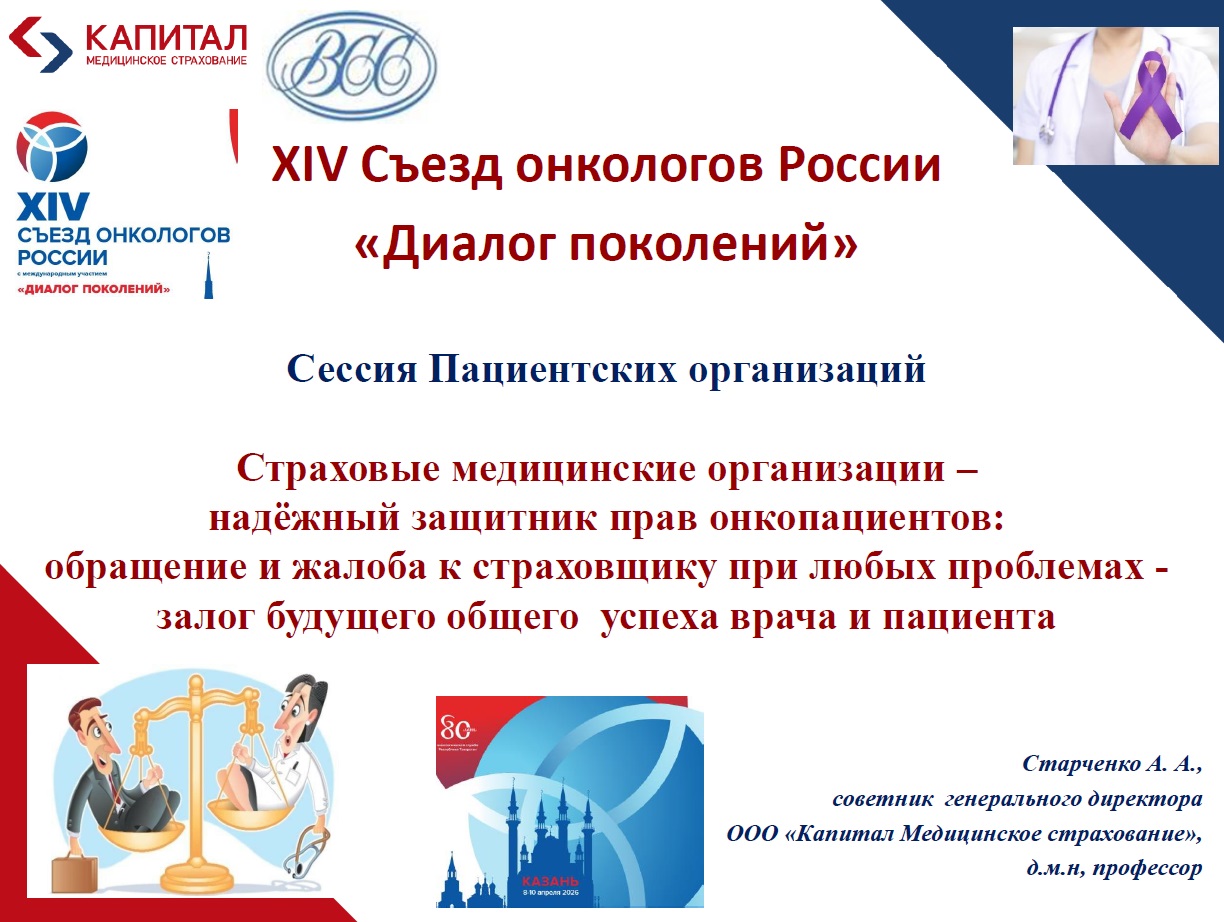 Страховые медицинские организации – надёжный защитник прав онкопациентов: обращение и жалоба к страховщику при любых проблемах - залог будущего общего успеха врача и пациента